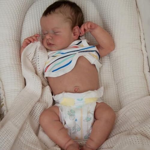 Binxing Yts Boneca Reborn Bebé 48cm Silicone Macio Vinil 18 Polegadas Bonecas Reborn Realistas Recém-Nascidos Magnéticos Boca Naturais Brinquedos Feitos à Mão Bonecas Reborn Bebés Natal Aniversário