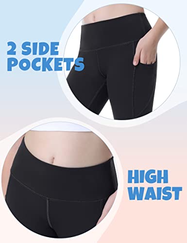 Ewedoos Girl's Athletic Leggings with Pockets Kids Yoga Pants Leggings for Girls Active Running Dance Tights2