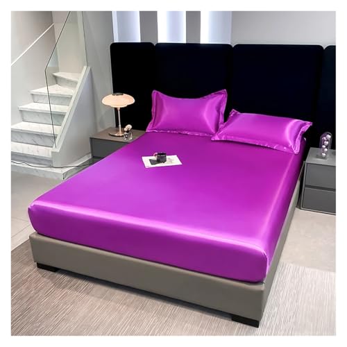Drap housse 140x190 satin imperméable anti-taches