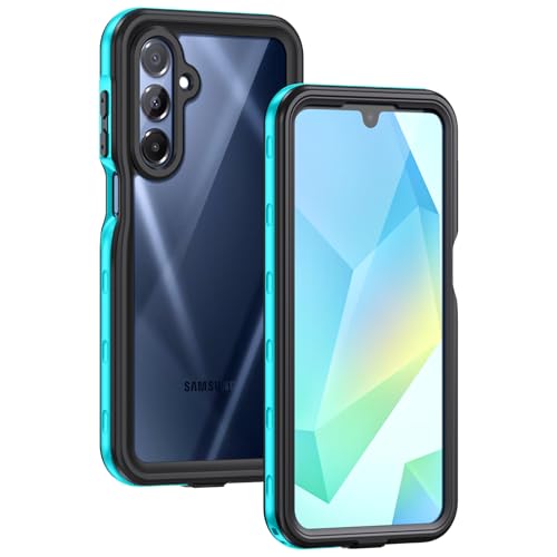 Lanhiem for Samsung Galaxy A16 5G Case, IP68 Waterproof Dustproof, Built-in Screen Protector, Rugged Full Body Shockproof Protective Cover for Samsung A16 5G /4G 6.7