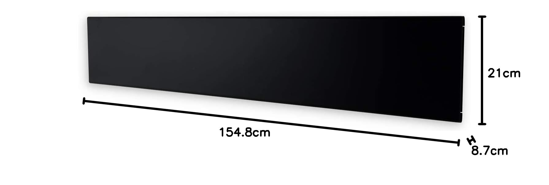 ADAX Neo Convecteur mural intelligent Wifi - Contrôle par smartphone - Économie d'énergie - Protection contre les projections d'eau - Hauteur: 210 mm - 1200 W - Protection contre le gel - Noir, IP24C