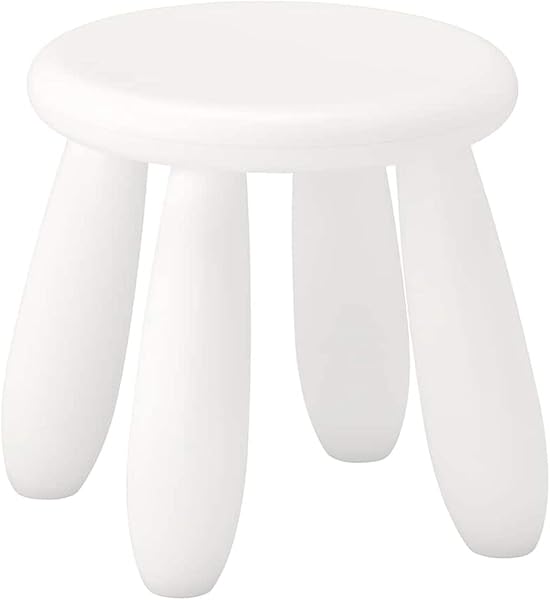 IKEA MAMMUT 子供用スツール ホワイト