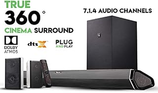 Nakamichi Shockwafe Pro 7.1.4 Channel 600W Dolby Atmos Soundbar with 8" Wireless Subwoofer