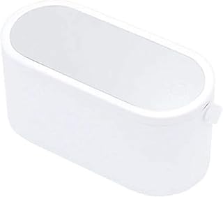 Espejo de maquillaje LED portátil con caja de...