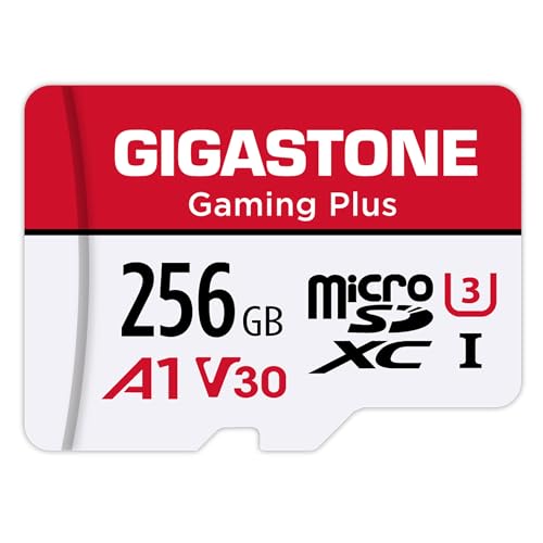 Gigastone - GS-2IN1-A1V30GAME-256GB-R - Gigastone GS-2IN1-A1V30GAME-256GB-R Gaming Plus A1V30 microSD Card (256 GB)