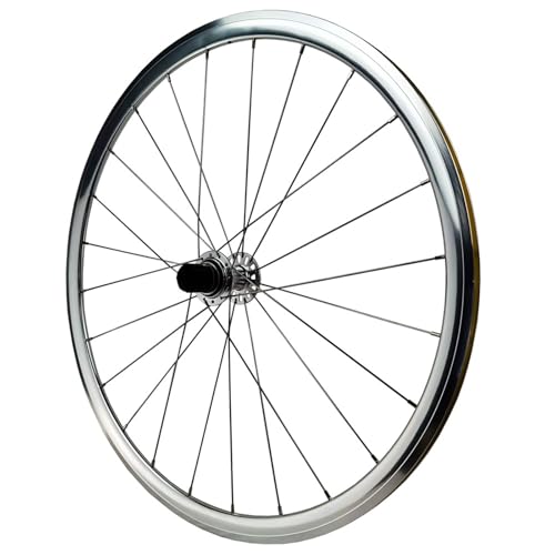 MirOdo Vélo Avant Arrière Roue Paire 700C Vélo Route Roues Hauteur 30mm Alliage D'aluminium Double Paroi Jantes Frein C/V HG Roulements Moyeux QR 100/130mm pour 8-12 Vitesses(Rear)