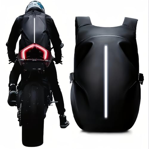 Bolsa trasera de asiento y mochila para casco con alta visibilidad 2