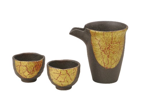 九谷焼徳利　　晩酌揃　福人 九谷焼徳利 晩酌揃 福人