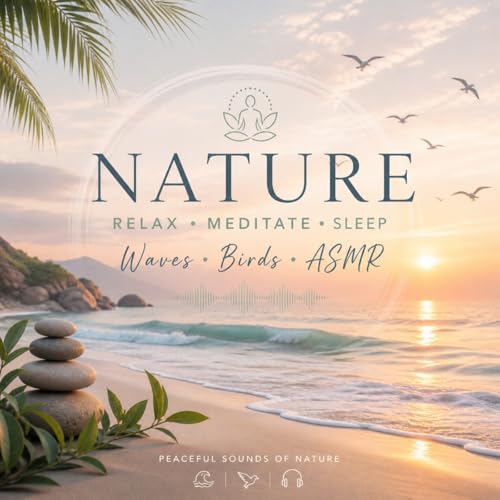 Deep Sleep Meditation Music 🌙 Relaxing Ocean Waves, Birds Singing & Nature Sounds | Stress Relief, Study, Healing, ASMR 
