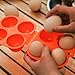 Reusable Plastic Egg Carton 4 Count Portable Shatterproof Egg Holder for Camping Travel Outdoor Picnic Secure Storage Container