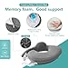QSTEHEML Nursing Pillow for Breastfeeding - Adjustable Breastfeeding Pillows for Women with More Support & Removable Cover, Baby Feeding Pillow for Newborn Moms and Baby Essentials,Grey