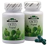 Tadin Cactus Capsules Herbal Supplement Helps Eliminate Toxins, Excellent Fiber Source, 2 Count, 60...