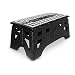 eXpace Folding Step Stool, 20-Inch Extra Wide Heavy Duty, Non-Slip for Indoor and Outdoor Use, Adults and Kids up to 500lb, Black/White