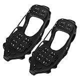 WNSC Climbing Spikes Crampons, Universal Ski Shoe Anti Slip Lightweight Snow Grips, for Boots Shoes(L:39-42)