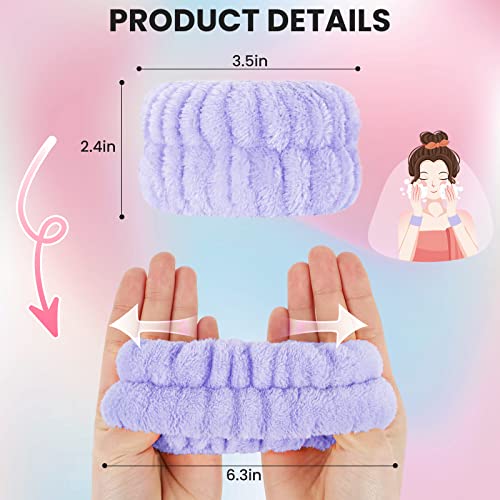 8 Pcs Wrist Spa Washband,Maiqufa Microfiber Wrist Wash Towel Band Wristbands For Washing Face Absorbent Wristbands Wrist Sweatband For Women Girls Prevent Liquid From Spilling Down Your Arms #TOP2
