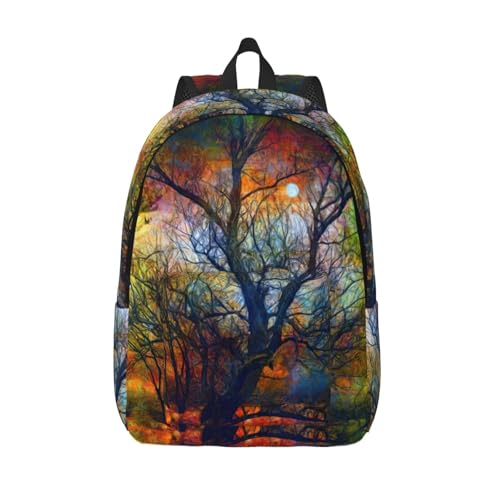 Sac à dos de voyage pour femme ordinateur portable imprimé coloré