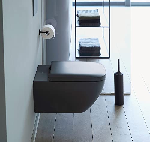 Duravit Toilet seat Happy D.2, Soft Close Toilet seat, Urea thermoset Toilet lid, Toilet Cover with Stainless Steel Hinges - Image 3