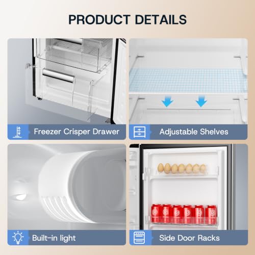 Upstreman 7.1 Cu.Ft Apartment Fridge
