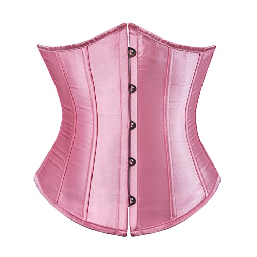 MAHUAOYIXI Damen-Korsett in der Taille, einfarbig, Bustier für Damen, elegant, Waist Trainer, Slim Corsage, Casual… – Bild 3