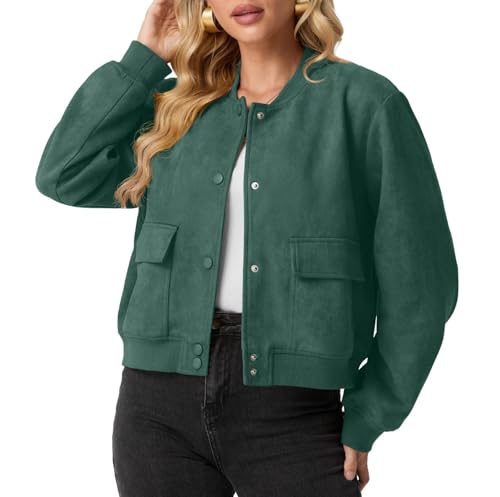 Veste bomber coupe courte et poignets élastiques pour femme active