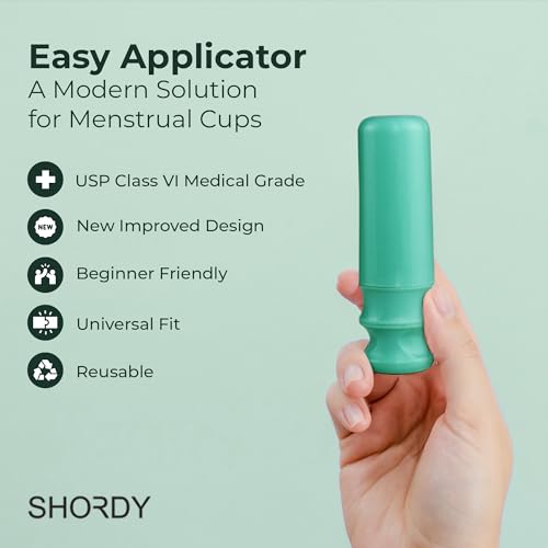 Image of SHORDY Menstrual Cups Set with Applicator & Lube - Reusable Period Cups (Small & Large) for Beginners & Experienced Users - 12-Hour Protection, Feminine Care Kit, Alternative to Disc, Tampons & Pads