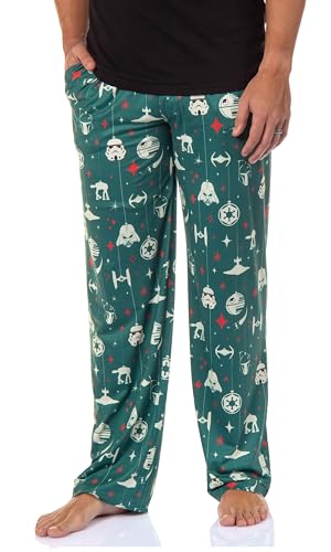 Star Wars Men's Millennium Falcon Death Star Trooper Darth Vader Adult Lounge Sleep Pajama Pants