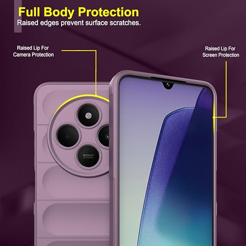 Image of Zapcase Back Case Cover for Poco M7 5G | Compatible for Poco M7 5G Back Cover | Liquid Silicon Magic Case with Camera Protection | Lavender