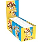 Oro Ciok Pocket, Mini Biscotti Ripieni di Gustosa Crema di Cioccolato al Latte, Merenda Semplice e Golosa, Fonte Naturale di Fibre, Senza Coloranti e Conservanti, 800g (20 monoporzioni da 40g)