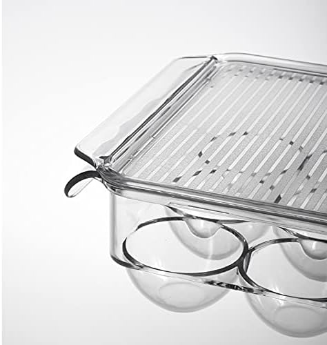 Kitchen Refrigerator Freshness Box Egg Freshness Storage Box Transparent Glove Box Seperated with Lid Egg Box