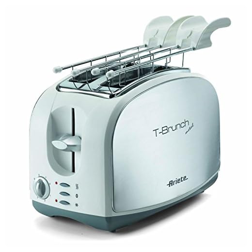 Ariete 103 2slice(s) 600W Metálico - Tostador (2 rebanada(s), Metálico, Acero inoxidable, 600 W, 260 mm, 145 mm)