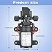 Diaphragm Pump,VerRich 12V Water Pump 70W 6A Intelligent Self Priming Sprayer Pump 6 L/Min 0.9MPA 131 PSI for RV Camper Marine Boat Garden