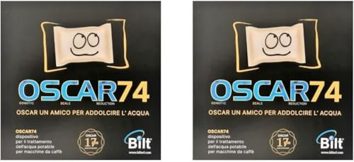 MAUQI Oscar 74 Filtro Anticalcare Compatibile con Tutte le Macchine da Caffè Nespresso, DeLonghi, Lavazza, Bialetti (2pz)