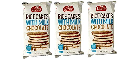 Just Grown Kosher For Passover (כשר לפסח) Milk Chocolate Coated Rice Cakes, 3.1 Oz (Pack of 3, Total of 9.3 Oz)