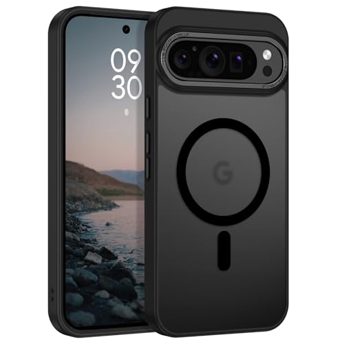 Coque magnétique Google Pixel 10 Pro antichoc et compatible Magsafe translucide