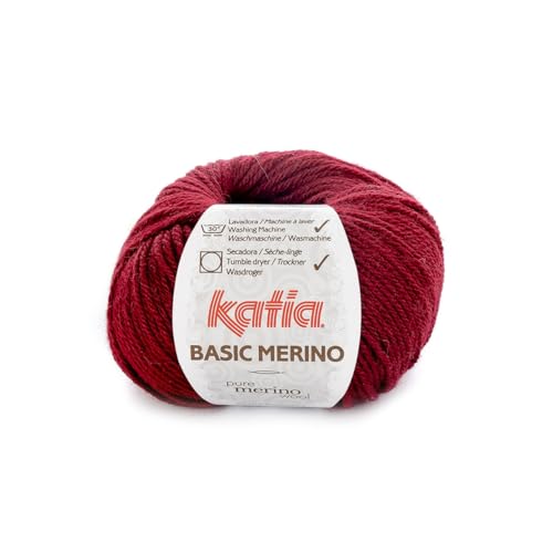 Laine BASIC MERINO, Katia 23 Rubis