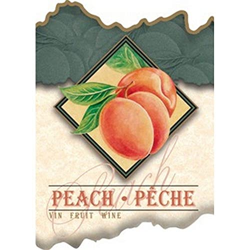 Wine Label 30 per Pack (4 in x 6 in | 10 cm x 15 cm) (Peach)