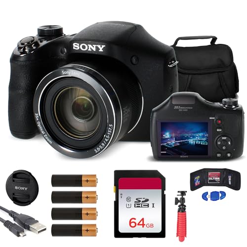 Sony Cyber-Shot DSC-H300 Digital Camera (Black)...