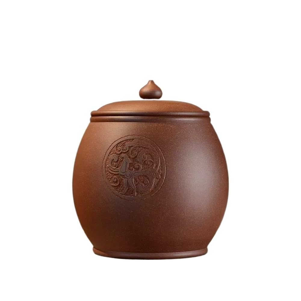 CHENGAIJIAN Tea Canister Tea Canister with Airtight Lid Vintage Chinese Style Storage Jars(S)