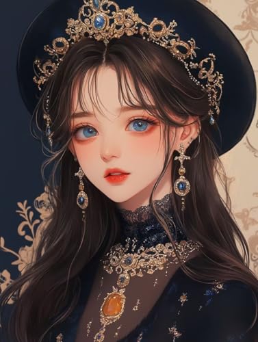 Diamond Painting Adulte Anime Toile Grand Format 50x70cm Anti-Pli de Haute Qualité m-346