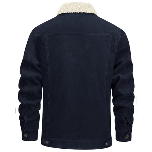 Chaqueta para hombre con cuello de piel y bolsillos miniatura 3