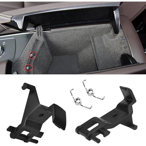 APESER Compatible with 2012-2019 Mercedes-Benz Armrest Latch Clid for Driver & Passenger Side,Center Console Latch Clip for W166 X166 W292 C292 GLE43 GLE350 GLE400 GLE450 GLS63 GLS450 GLS500,2PCS Cover