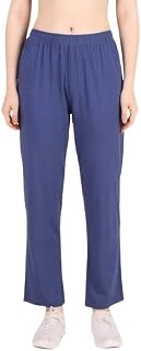 FNOCKS Women’s Solid Cotton Straight Fit Elastic Waist Pyjama Pants //Night Wear Pyjama Price In India