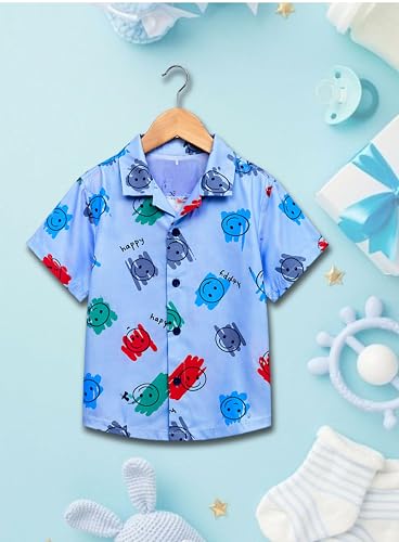 Image of 3BROS Unisex Pure Cotton Short Sleeve Kids Night Dress for Boys & Girls Nightwear /Sleepsuit /Sleepwear /Loungewear Night Suit for Boys and Girls Top and Pyjama Combo Set