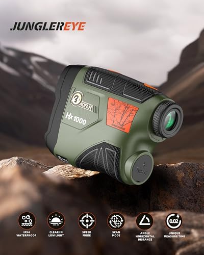 AOFAR HX1000 Range Finder for Hunting Archery, 1000 Yards with Angle and Horizontal Distance, Shooting Rangefinder for Rifle. Range, Scan, Speed Mode for hunter. Waterproof - Image 3