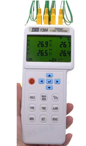 TES1384 - Termometro digitale industriale a 4 ingressi