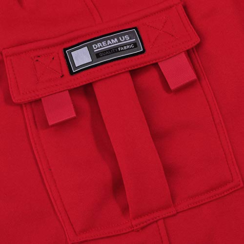 Baggy Sweatpants Men Big and Tall Mencomfy Cargo Sweatpants with Pockets Fleece Lined Drawstring Casual Pants3