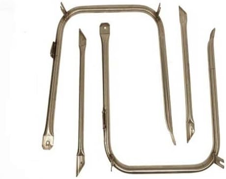 Technical Precision Replacement for Kenworth W900B AEROCAB Year 2006 Stainless Steel Custom Mirror Brackets