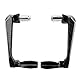 Hebelschutz Motorrad, 7/8 Zoll Aluminiumlegierung Motorräder Lenker Schutz Protector Universal Bremsschutz Motorradbremsschutz Motorradbremskupplung für Elektroautos Mountainbikes Bike ATV Schwarz