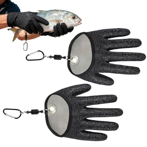 Guantes de manipulación de pescado | Manoplas antipunción y anticorte - Guantes para roscar peces con gancho - para apertura corte Mandolín de corte de carne Kayak senderismo