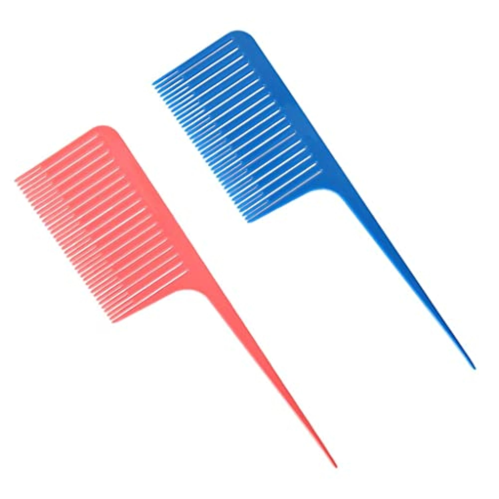 Professional Weaving Highlighting Foiling Hair Coloring Combs Pink & Blue